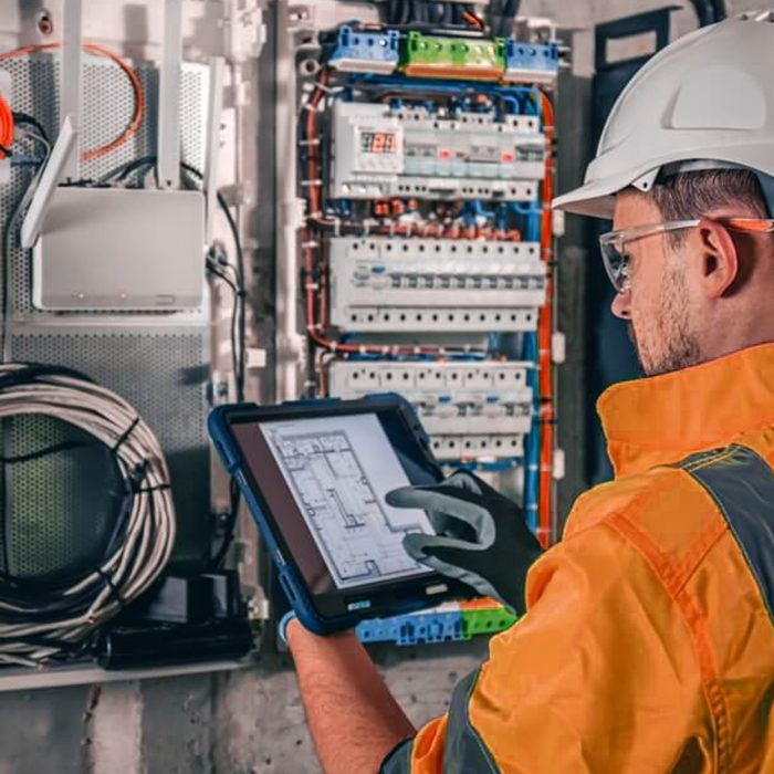 image of an engineer working